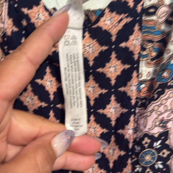 Aeropostale Black and Pink Boho paisley Mini Dress medium - boho - Picture 3 of 7